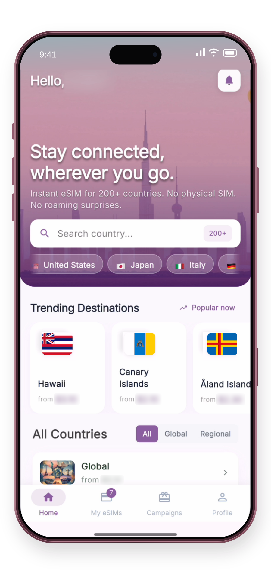 Download der SimMaxi eSIM-App